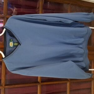 Cabela's Pullover Golf Windbreaker Blue Teflon Fabric Protector